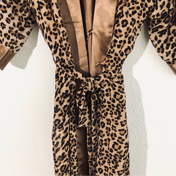 Energy > Leopard Print Kimono Robe and Slip Dress Matching Set > M - Picture 10 of 13